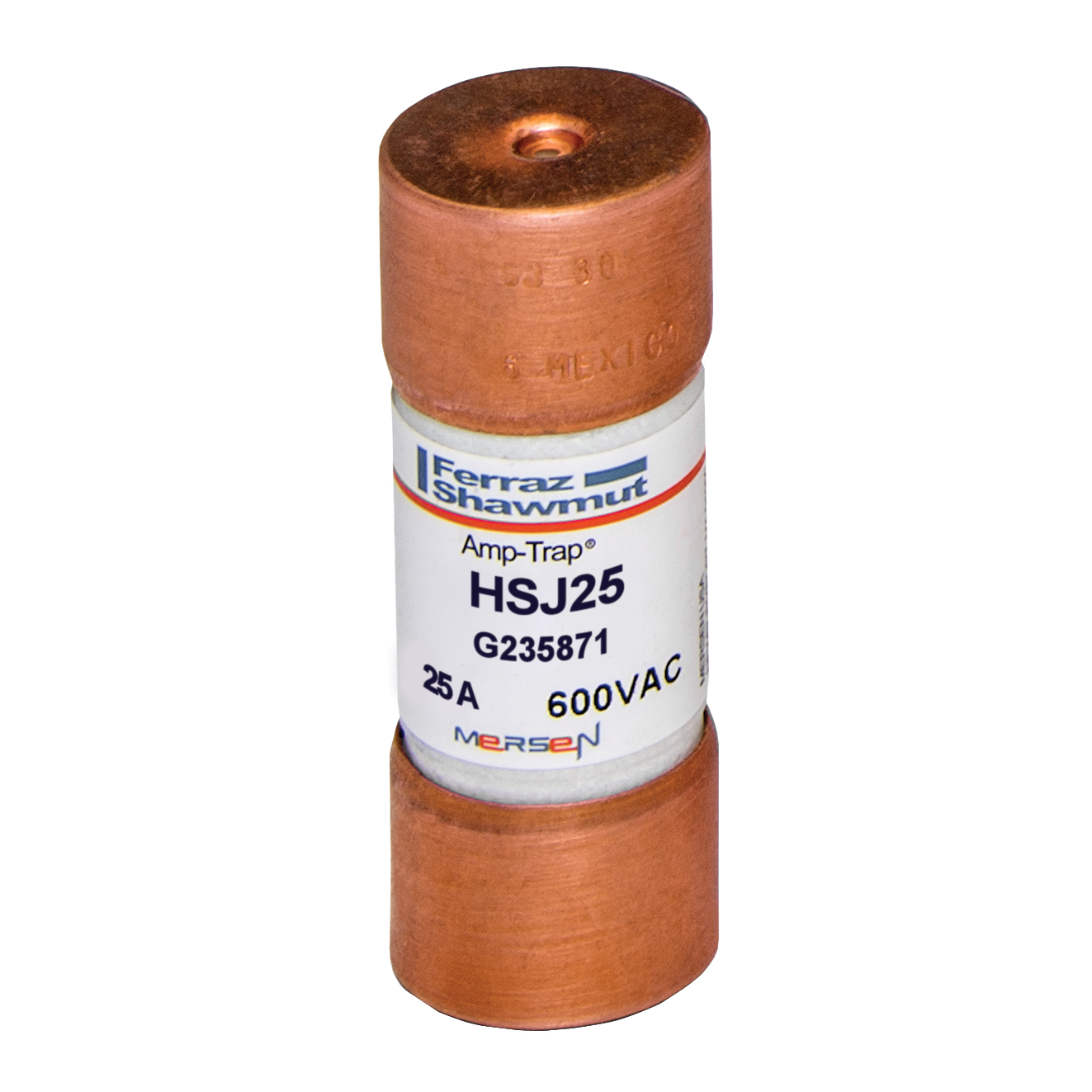 HSJ25 Mersen Fuse 25A 600VAC Cartridge Parts Distributor HSJ25 Mersen Fuse 25A 600VAC Cartridge