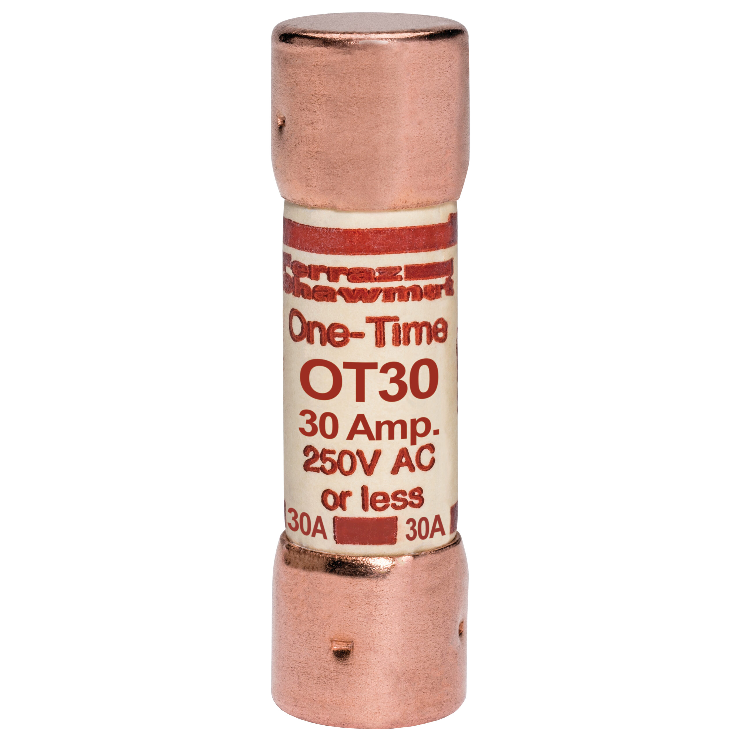 OT30 Mersen Fuse 30A 250VAC Cartridge Parts Distributor OT30 Mersen Fuse 30A 250VAC Cartridge