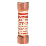 OT40 Mersen Fuse 40A 250VAC Cartridge Parts Distributor OT40 Mersen Fuse 40A 250VAC Cartridge