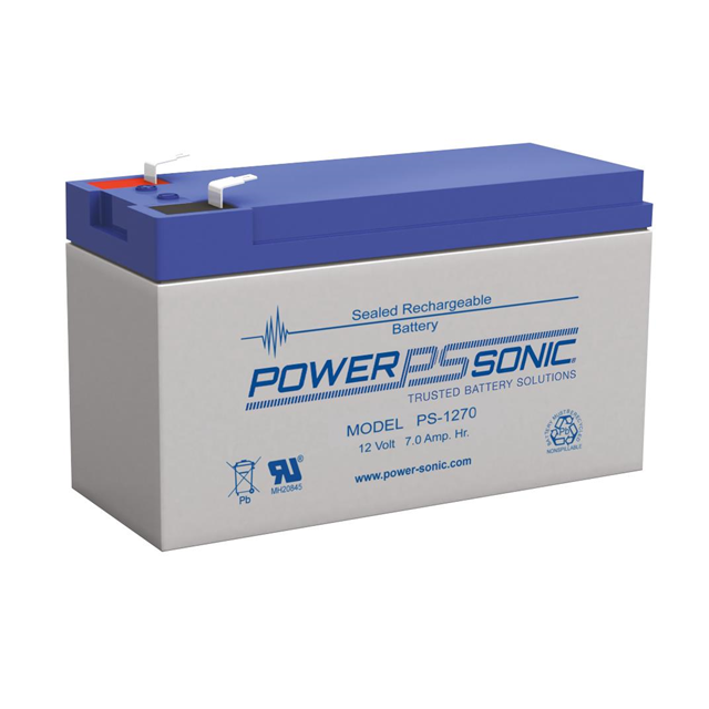 PS-1270 F2 PowerSonic Battery Lead Acid 12V 7AH Battery Parts Distributor PS-1270 F2 PowerSonic Battery Lead Acid 12V 7AH Battery