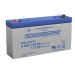 PS-612 F1 PowerSonic Battery Lead Acid 6V 1.2AH Battery Parts Distributor PS-612 F1 PowerSonic Battery Lead Acid 6V 1.2AH Battery