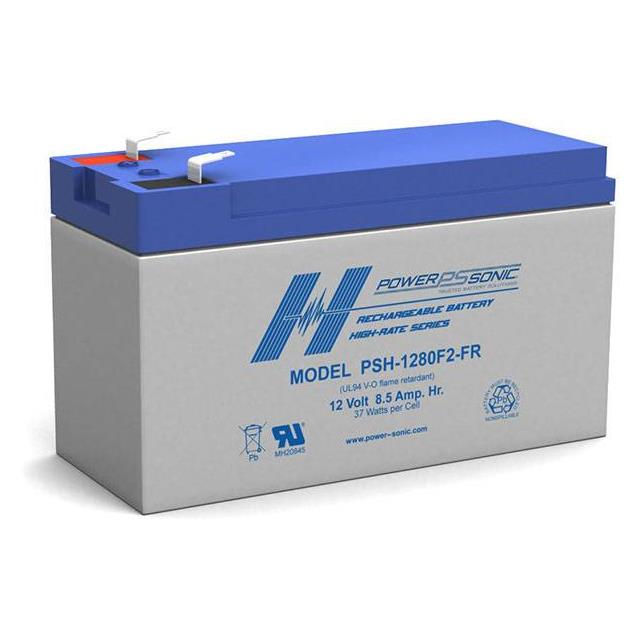 PSH-1280 F2 FR PowerSonic Battery Lead Acid 12V 8.5AH HR Battery Parts Distributor PSH-1280 F2 FR PowerSonic Battery Lead Acid 12V 8.5AH HR Battery