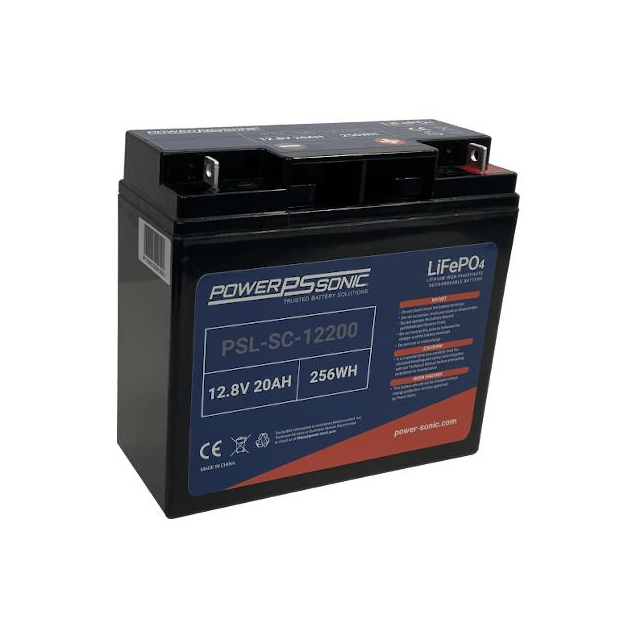 PSL-SC-12200-NB1 PowerSonic Battery Lithium 12.8V 20AH Battery Parts Distributor PSL-SC-12200-NB1 PowerSonic Battery Lithium 12.8V 20AH Battery