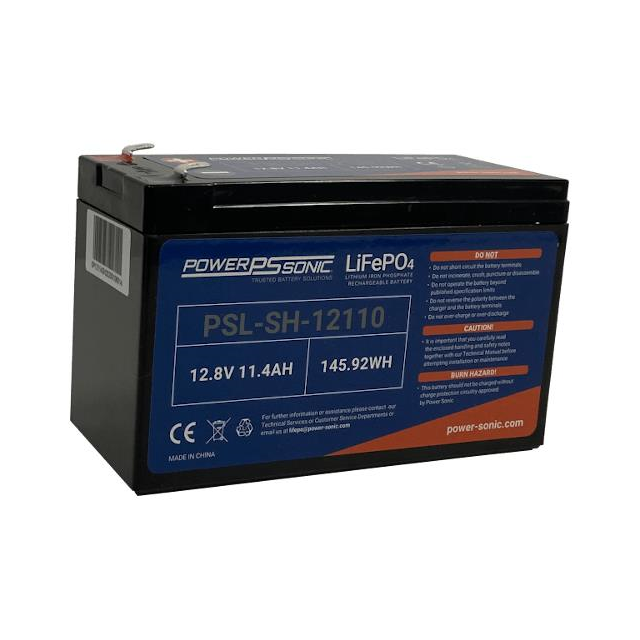 PSL-SH-12110 F2 PowerSonic Battery Lithium 12.8V 11.4AH Battery Parts Distributor PSL-SH-12110 F2 PowerSonic Battery Lithium 12.8V 11.4AH Battery