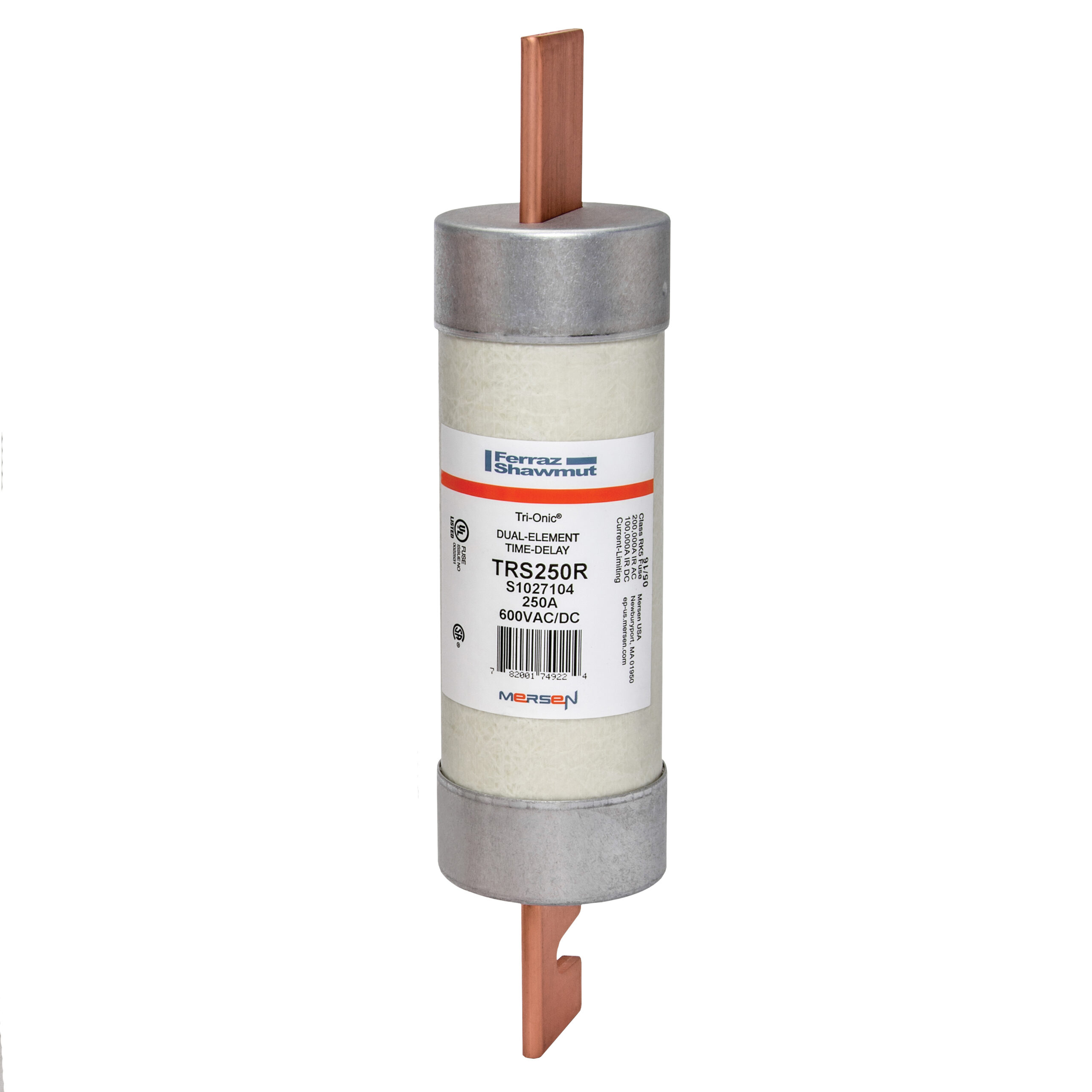 TRS250R Mersen Fuse 250A 600VAC Cylindrical Cartridge Parts Distributor TRS250R Mersen Fuse 250A 600VAC Cylindrical Cartridge