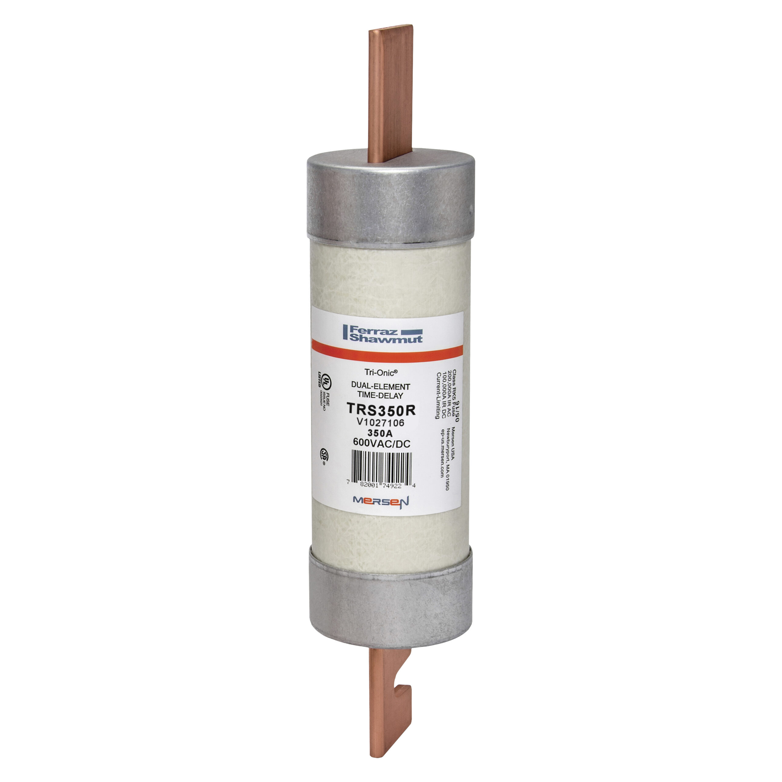 TRS350R Mersen Fuse 350A 600VAC Cylindrical Cartridge Parts Distributor TRS350R Mersen Fuse 350A 600VAC Cylindrical Cartridge