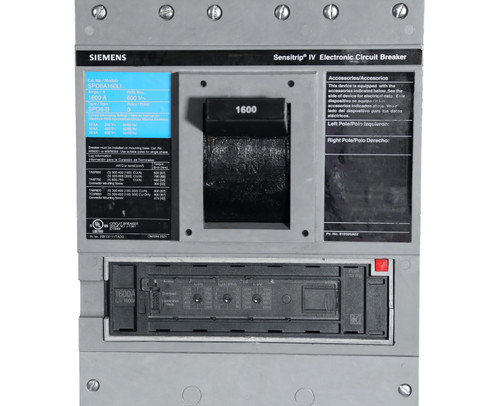 SPD69160NGT Siemens Circuit Breaker 600V 1600A 3 Pole Parts Distributor SPD69160NGT Siemens Circuit Breaker 600V 1600A 3 Pole - Image 2