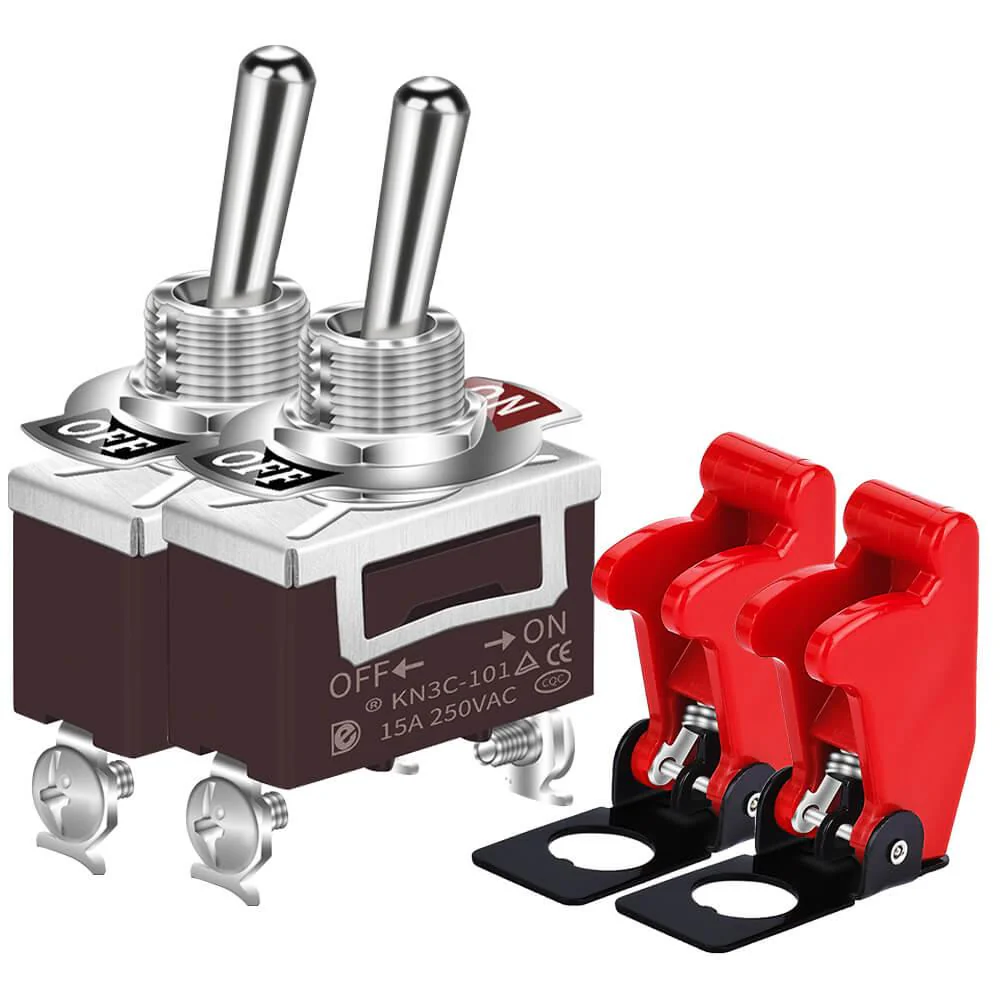 KN3C-101AA+SAC-01 Daier Toggle Switch 15A 250V SPST Parts Distributor KN3C-101AA+SAC-01 Daier Toggle Switch 15A 250V SPST