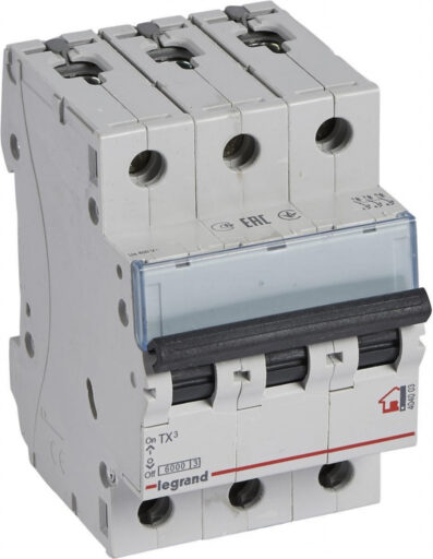 404120 Legrand Circuit Breaker 400VAC 2A 3-Poles