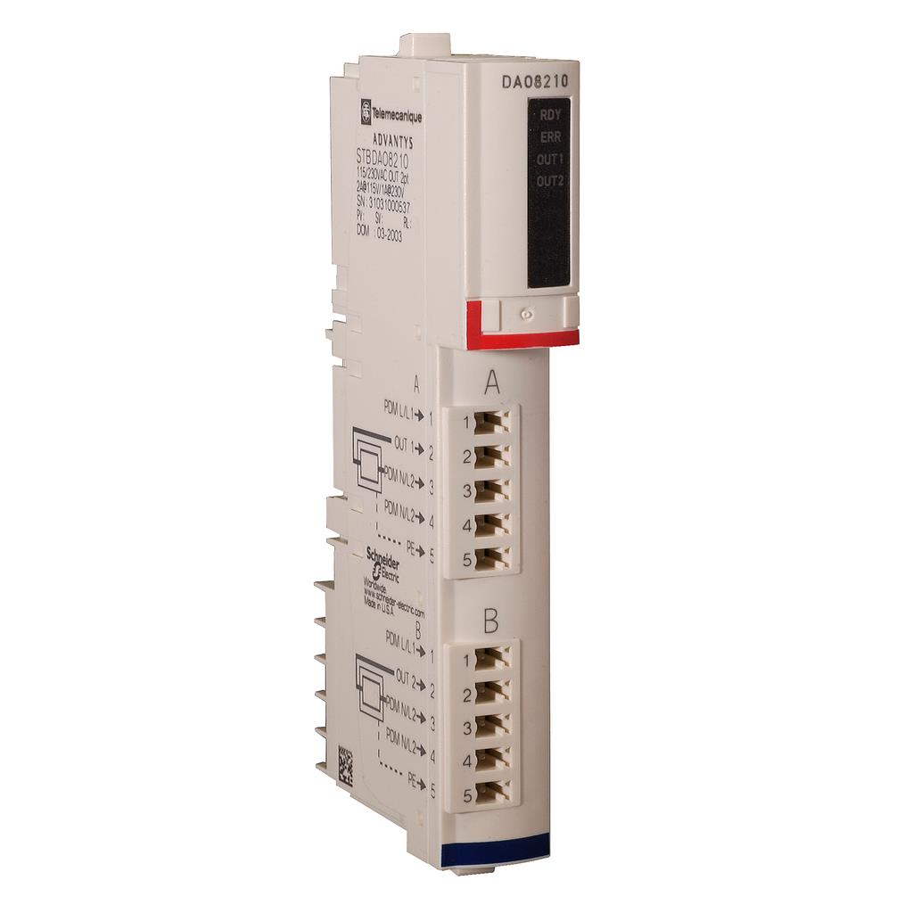 STBDAO8210K Schneider Output Module 24VDC DIN Rail Parts Distributor STBDAO8210K Schneider Output Module 24VDC DIN Rail