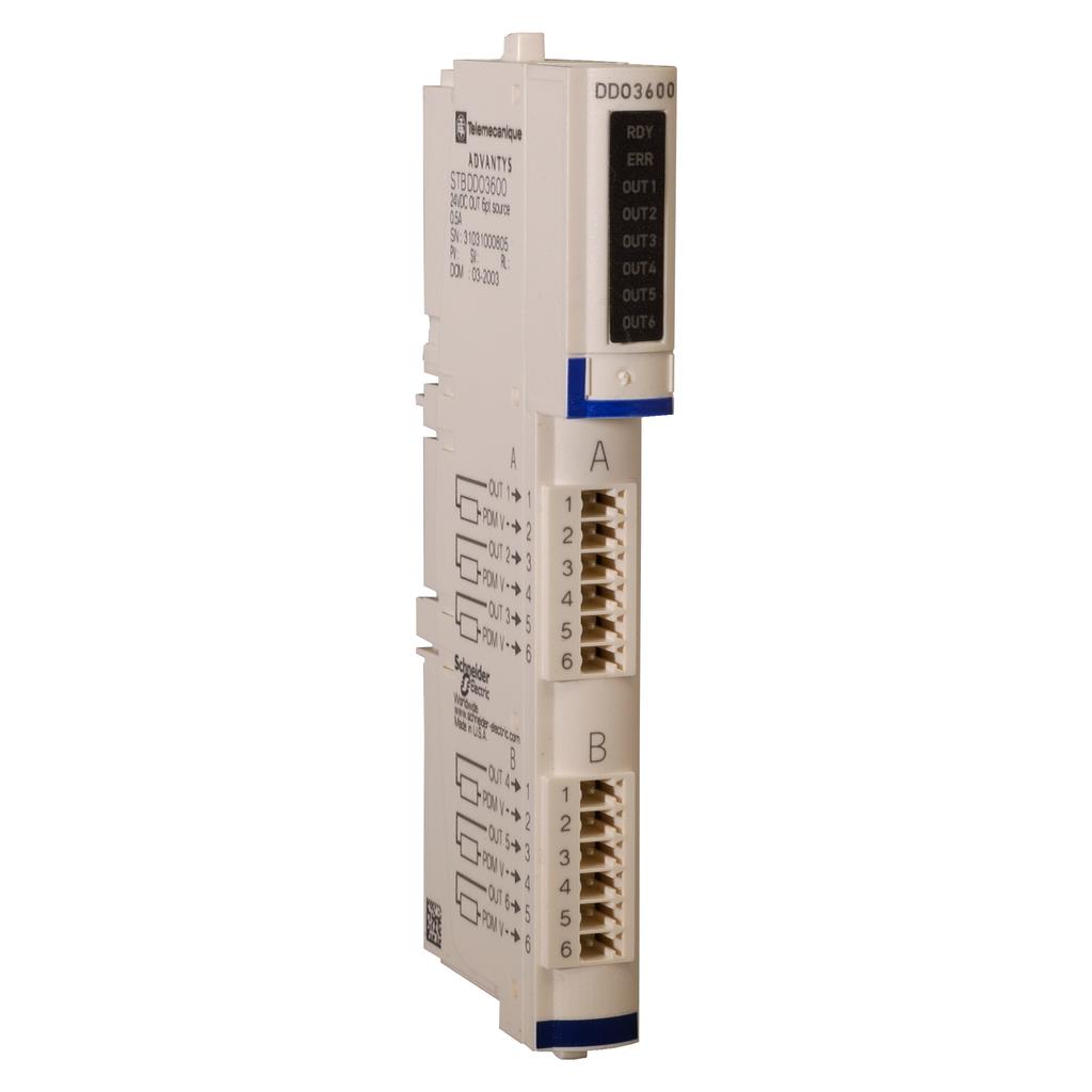 STBDDO3600K Schneider Output Module 24VDC DIN Rail Parts Distributor STBDDO3600K Schneider Output Module 24VDC DIN Rail