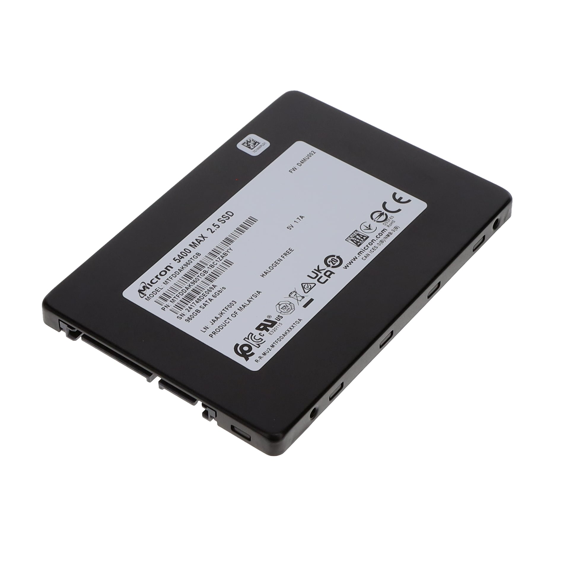 MTFDDAK240TDS-1AW1ZABYY TR Micron Solid State Drive 240GB 2.5″ Parts Distributor MTFDDAK240TDS-1AW1ZABYY TR Micron Solid State Drive 240GB 2.5"