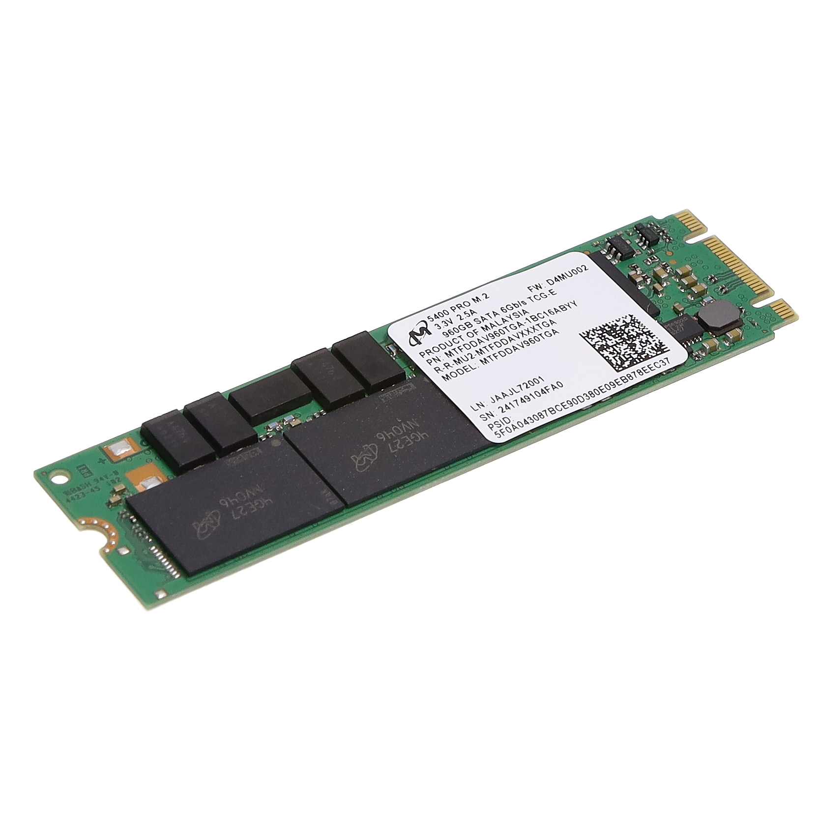 MTFDDAV960TGA-1BC16ABYY Micron Solid State Drive 960GB M.2 Module Parts Distributor MTFDDAV960TGA-1BC16ABYY Micron Solid State Drive 960GB M.2 Module