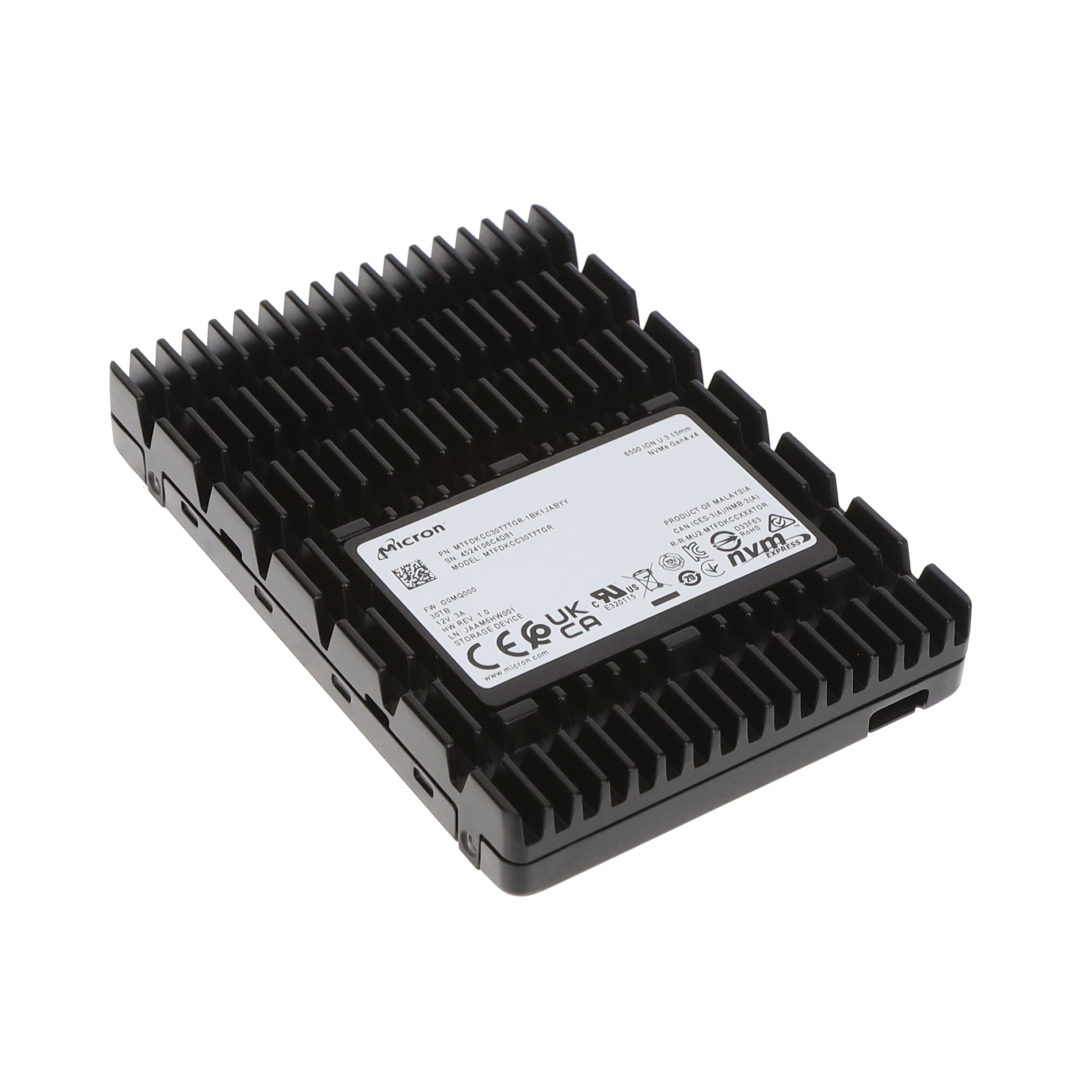 MTFDKCC30T7TGR-1BK1JABYY Micron Solid State Drive 30.72TB 2.5″ Parts Distributor MTFDKCC30T7TGR-1BK1JABYY Micron Solid State Drive 30.72TB 2.5"