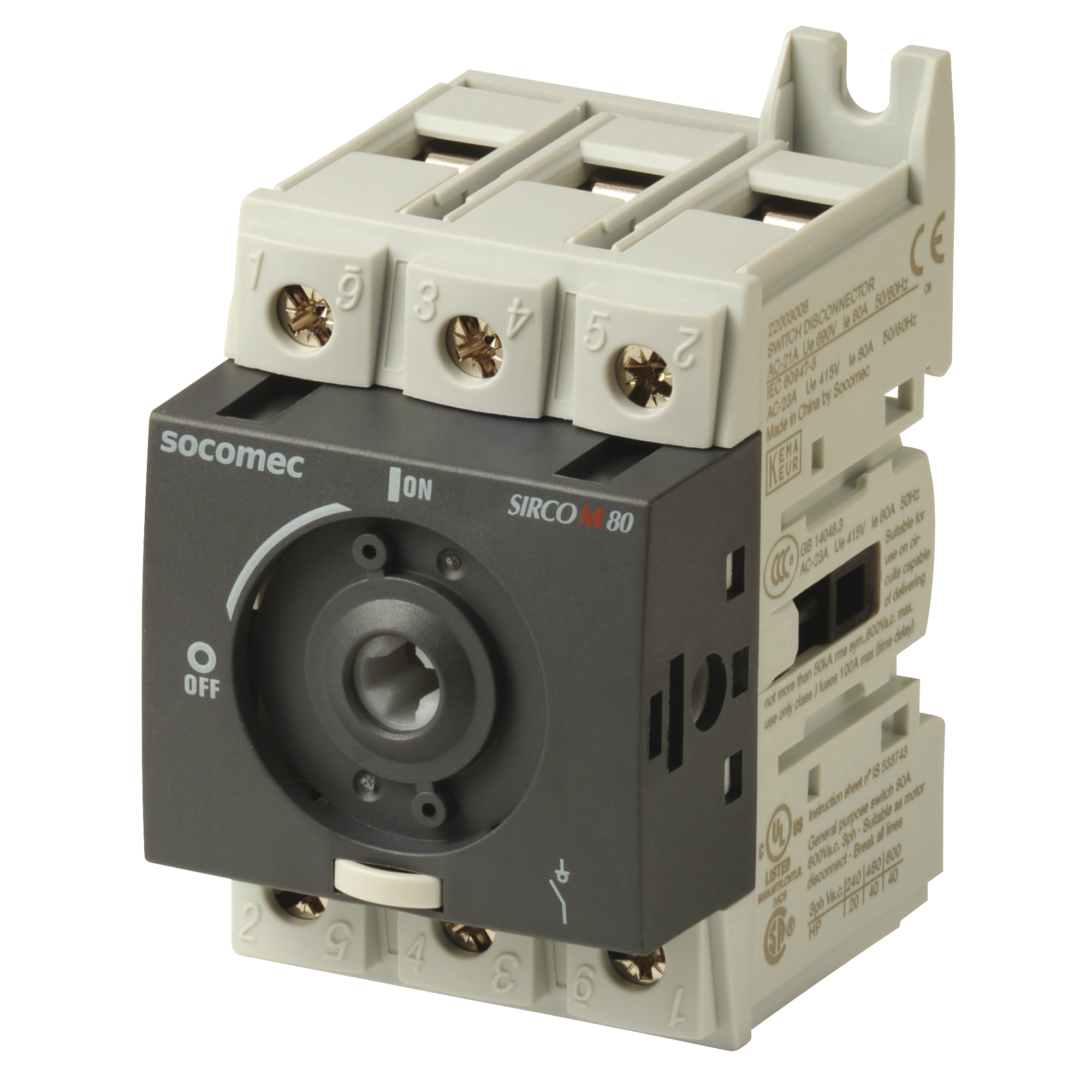 22003008 Socomec Fusible Disconnect Switch 80A 3-Pole Parts Distributor 22003008 Socomec Fusible Disconnect Switch 80A 3-Pole