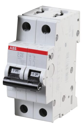 S202-C63 ABB Miniature Circuit Breaker 63A 277VAC 2 Pole