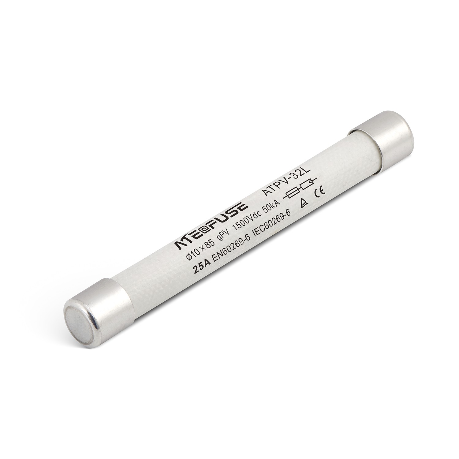 ATPV-32L-1500V-25A Aite Solar PV Fuse 1500VDC 25A Cylindrical Parts Distributor ATPV-32L-1500V-25A Aite Solar PV Fuse 1500VDC 25A Cylindrical