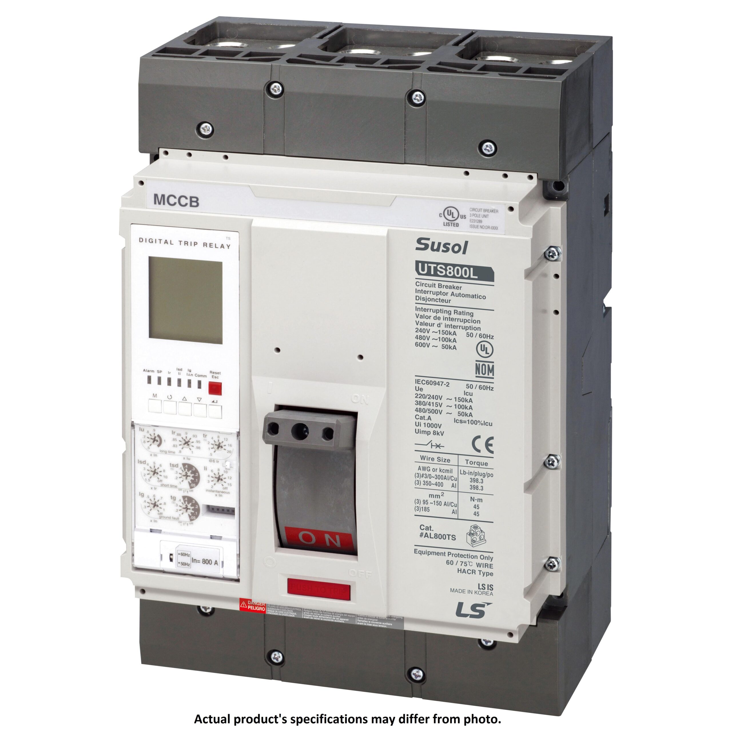 UTS800HTAC2800A3PLOULLS Electric Circuit Breaker 600V 800A 3 Poles Parts Distributor UTS800HTAC2800A3PLOULLS Electric Circuit Breaker 600V 800A 3 Poles