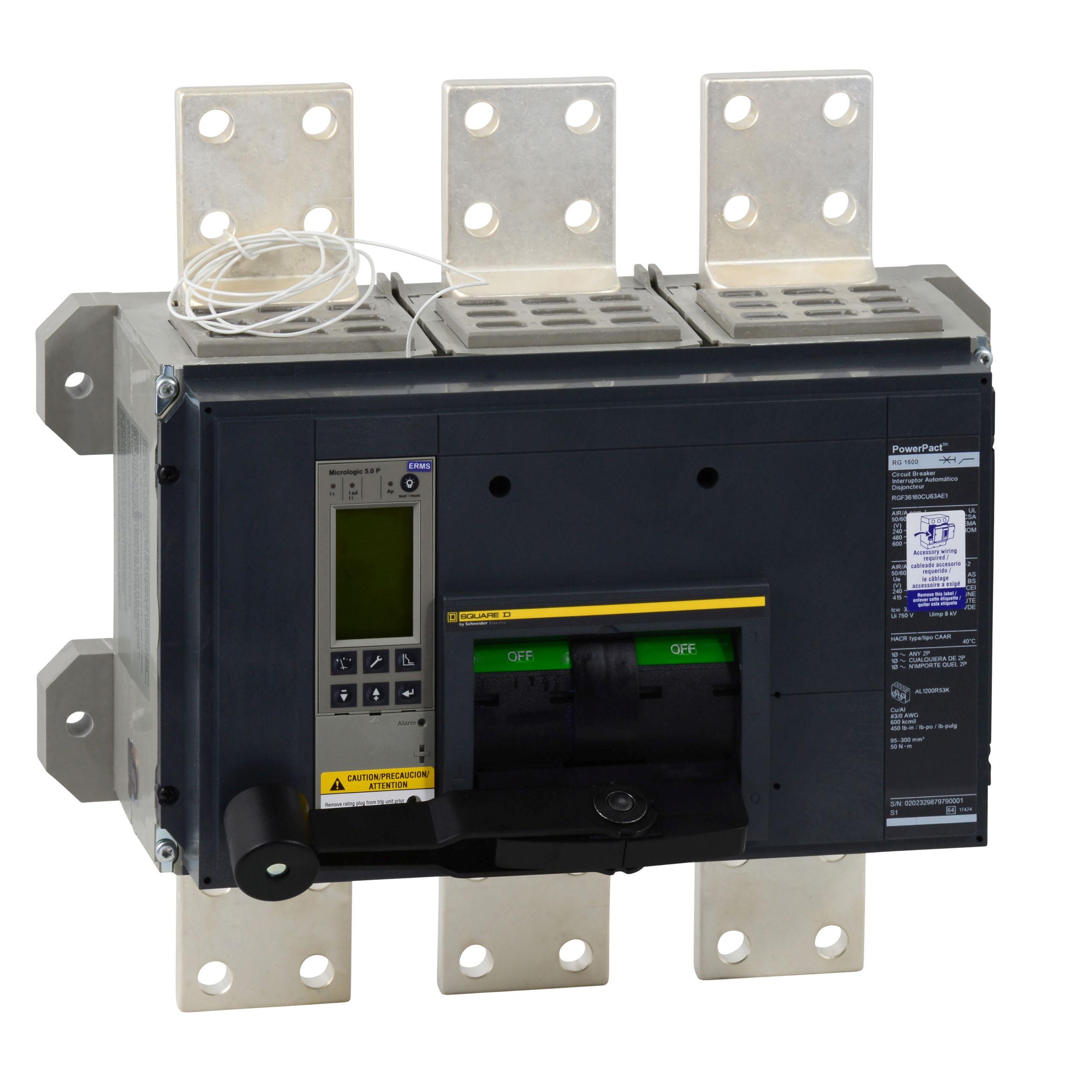 RLF36200CU64AE1 SquareD Circuit Breaker 2000A 600V 3 Poles Parts Distributor RLF36200CU64AE1 SquareD Circuit Breaker 2000A 600V 3 Poles
