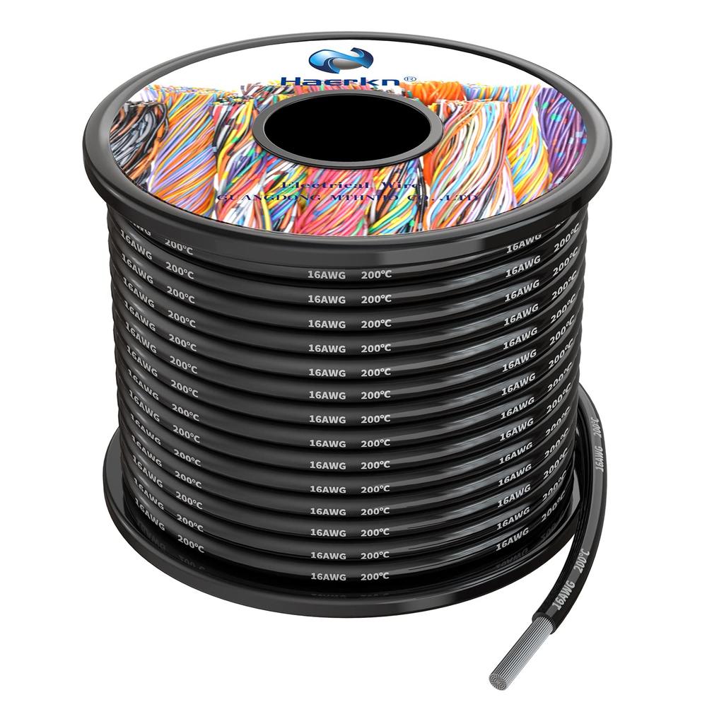 Haerkn Black 16 Gauge Hookup Wire Parts Distributor Haerkn Black 16 Gauge Hookup Wire