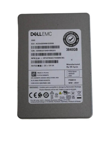Dell HFS3T8GECTX088N Solid State Drive SSD 3.84TB