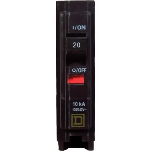 QO120CP Square-D Circuit Breaker 20A 120V 1 Pole