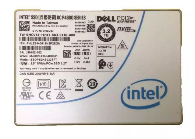 Dell SSDPE2KE032T7T Solid State Drive SSD 3.2TB Parts Distributor Dell SSDPE2KE032T7T Solid State Drive SSD 3.2TB
