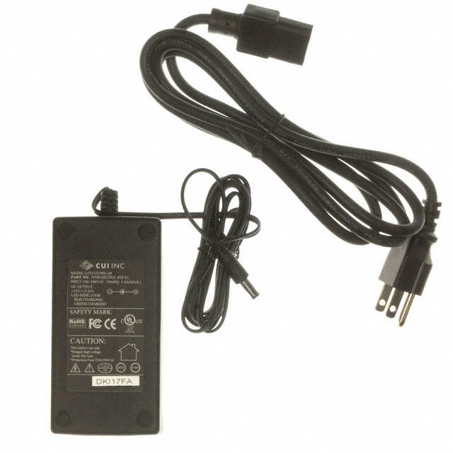 DTB120225UC-P5P-FL Bel Power Solutions Battery Charger Desktop 12V 2.25A Parts Distributor DTB120225UC-P5P-FL Bel Power Solutions Battery Charger Desktop 12V 2.25A