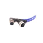 C3BD80M005 Mueller Circular Connector Assembly 3 Position Male Pins to Plug, Right Angle