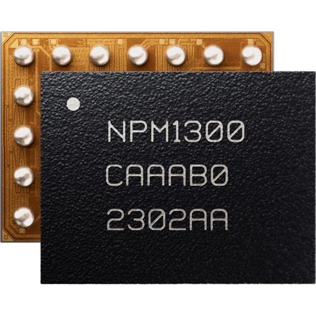 NPM1300-CAAA-R Nordic Semiconductor BMICs Lithium Ion/Polymer 35-WLCSP Parts Distributor NPM1300-CAAA-R Nordic Semiconductor BMICs Lithium Ion/Polymer 35-WLCSP