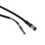 XS3FM521510A Omron Circular Connector Assembly 5 Position Female Sockets to Wire Leads