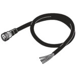 XS4F-D421-110-A Omron Circular Connector Assembly 4 Position Male Pins to Wire Leads