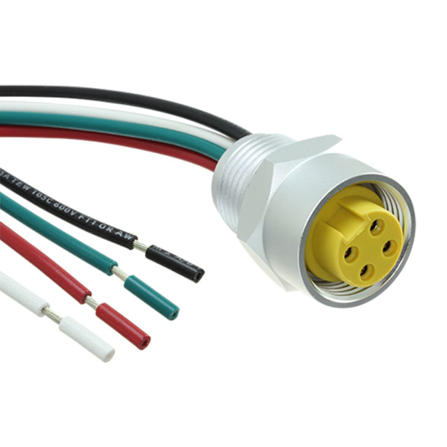 MN44PW02M010 Amphenol Circular Connector Assembly 4 Position Female Sockets to Wire Leads Parts Distributor MN44PW02M010 Amphenol Circular Connector Assembly 4 Position Female Sockets to Wire Leads