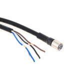 XS3F-M8PVC4S2M Omron Circular Connector Assembly 4 Position Female Sockets to Wire Leads
