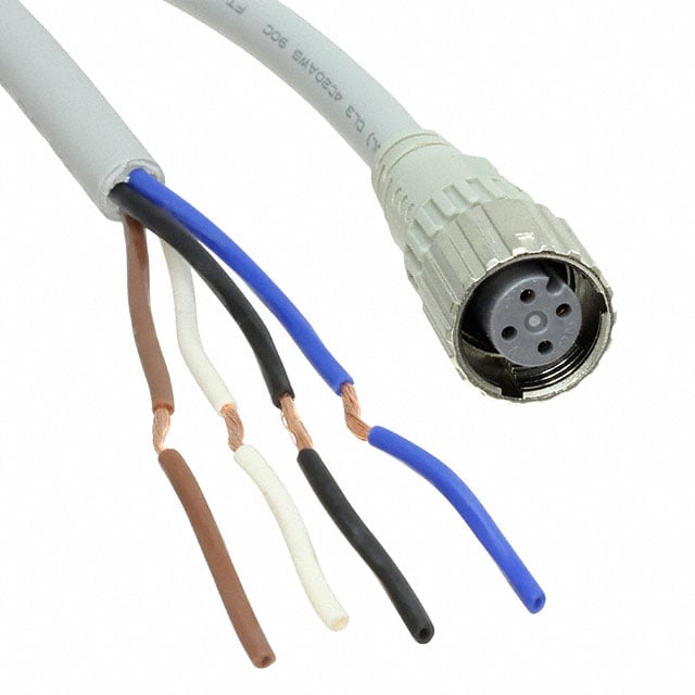 XS5F-D421-C80-F Omron Circular Connector Assembly 4 Position Female Sockets to Wire Leads Parts Distributor XS5F-D421-C80-F Omron Circular Connector Assembly 4 Position Female Sockets to Wire Leads