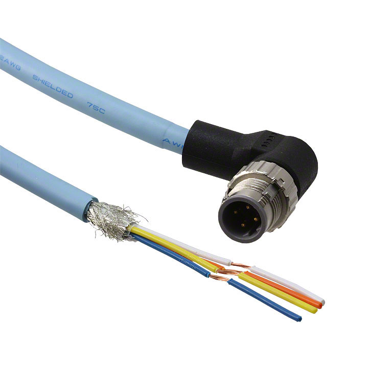 XS5H-T422-CM0-K Omron Circular Connector Assembly 4 Position Male Pins to Wire Leads Parts Distributor XS5H-T422-CM0-K Omron Circular Connector Assembly 4 Position Male Pins to Wire Leads