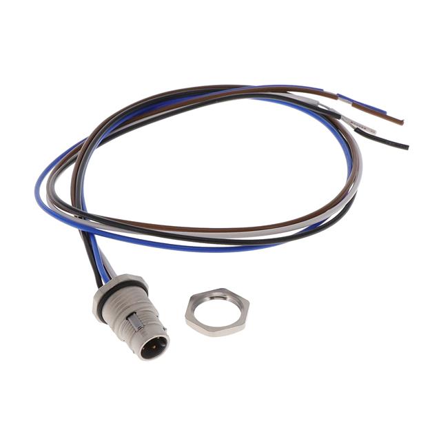 XS5M-D427-5 Omron Circular Connector Assembly 4 Position Male Pins to Wire Leads Parts Distributor XS5M-D427-5 Omron Circular Connector Assembly 4 Position Male Pins to Wire Leads
