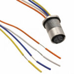 XS5P-T427-5 Omron Circular Connector Assembly 4 Position Female Sockets to Wire Leads Parts Distributor XS5P-T427-5 Omron Circular Connector Assembly 4 Position Female Sockets to Wire Leads