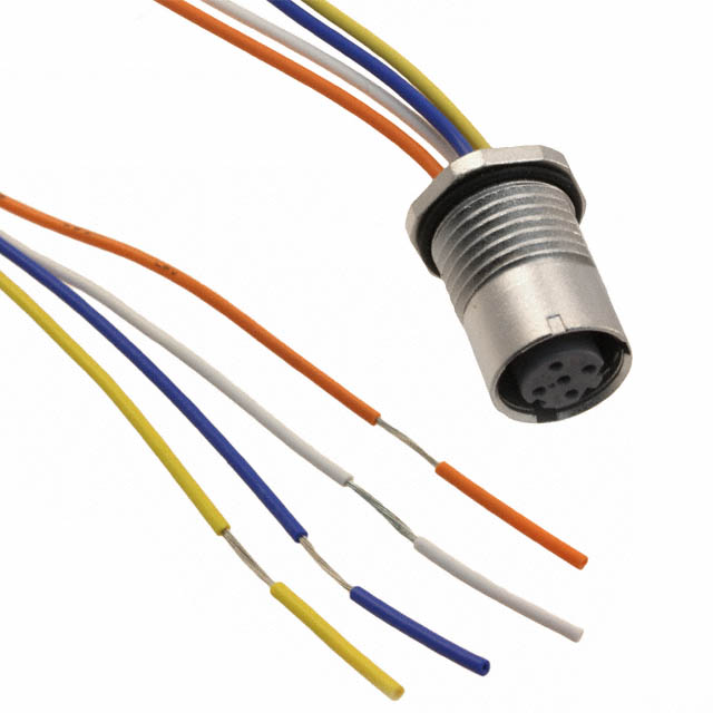 XS5P-T427-5 Omron Circular Connector Assembly 4 Position Female Sockets to Wire Leads Parts Distributor XS5P-T427-5 Omron Circular Connector Assembly 4 Position Female Sockets to Wire Leads