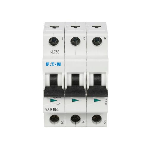 FAZ-C10/3-RT Eaton Circuit Breaker 10A 415V, 3 Pole