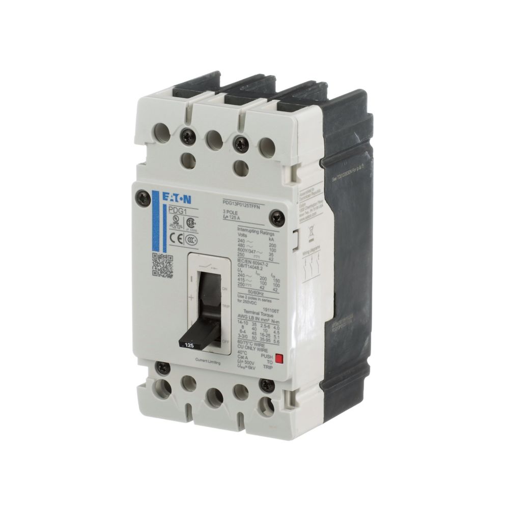 PDG13M0025TFFJ Eaton Circuit Breaker 25A 600V, 3 Pole Parts Distributor PDG13M0025TFFJ Eaton Circuit Breaker 25A 600V, 3 Pole